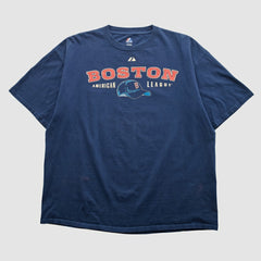 Boston Red Sox Majestic 2000s T-shirt - Navy Vintage