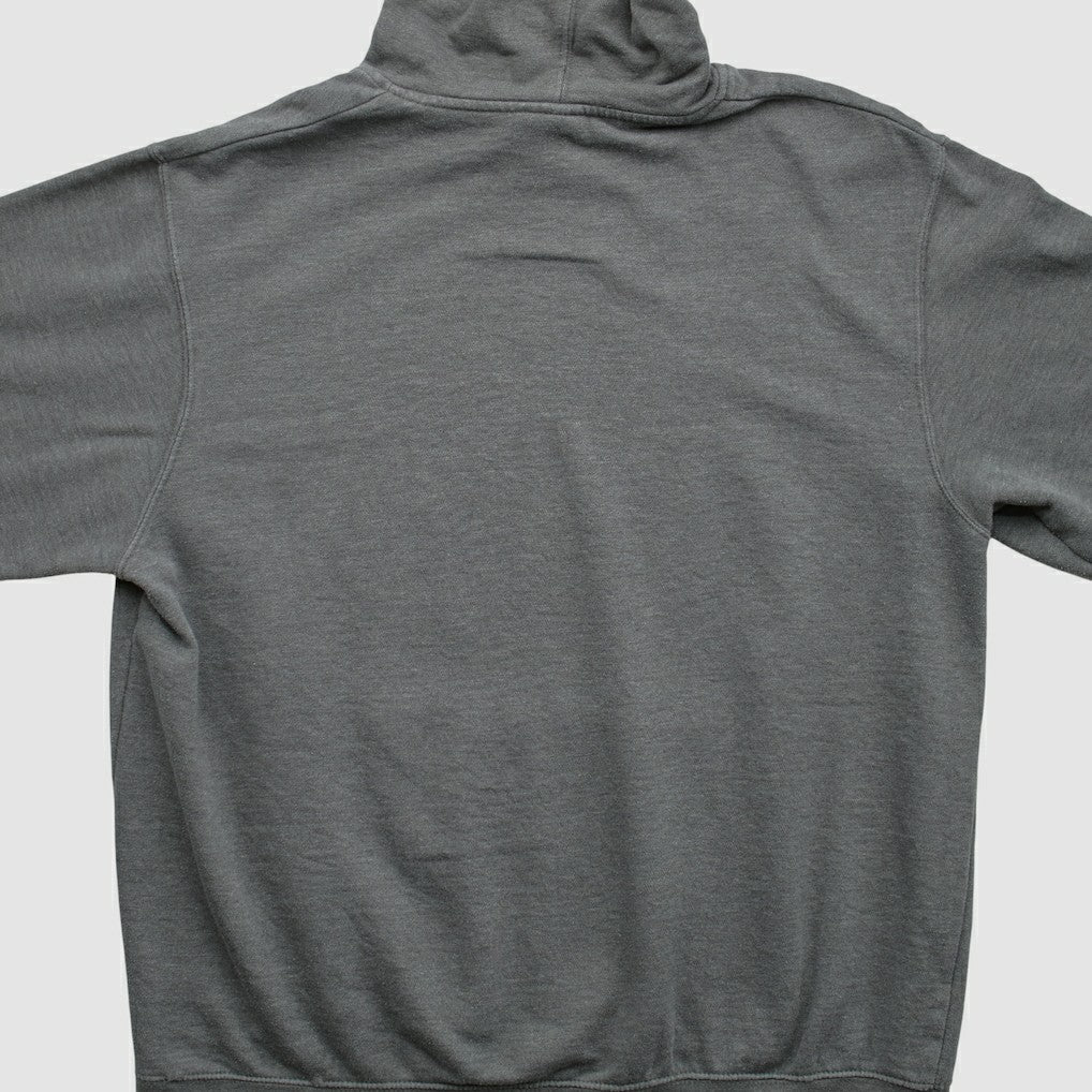 New England Patriots Majestic 2010s Hooded Pullover Sweatshirt - Charcoal Vintage sale