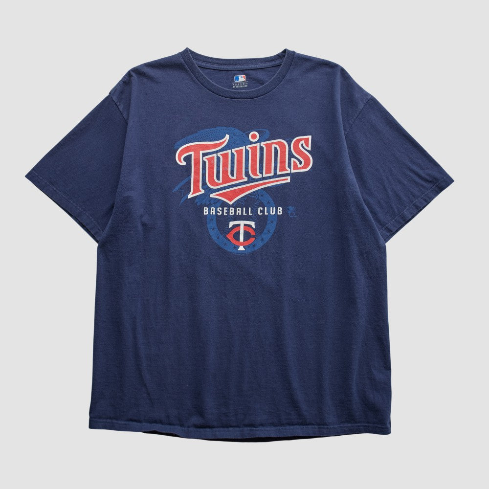 Minnesota Twins Genuine Merchandise 2000s T-shirt - Navy Vintage