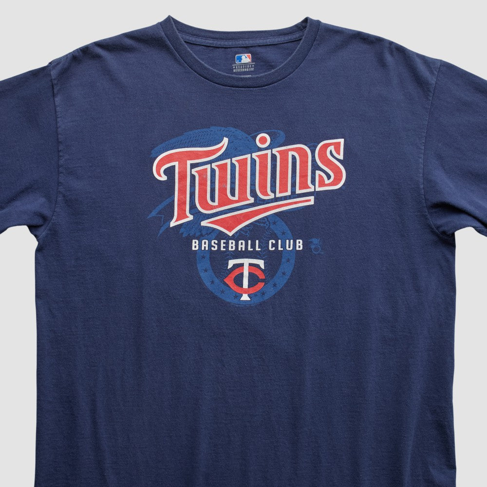 Minnesota Twins Genuine Merchandise 2000s T-shirt - Navy Vintage