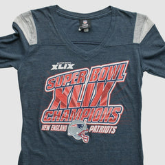 Super Bowl XLIX Team Edition Apparel 2015 Long Sleeve T-shirt - Navy Vintage sale