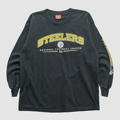Pittsburgh Steelers NFL 2000s Long Sleeve T-shirt - Black Vintage for sale