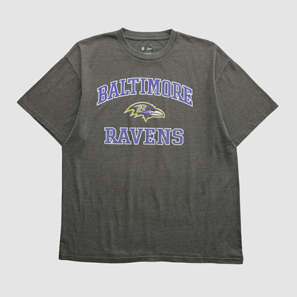 Baltimore Ravens NFL 2010s T-shirt - Dark Heather Gray Vintage sale