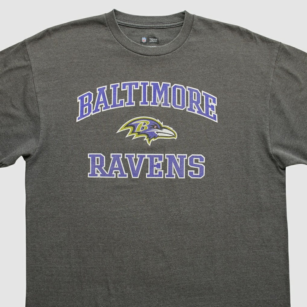 Baltimore Ravens NFL 2010s T-shirt - Dark Heather Gray Vintage sale