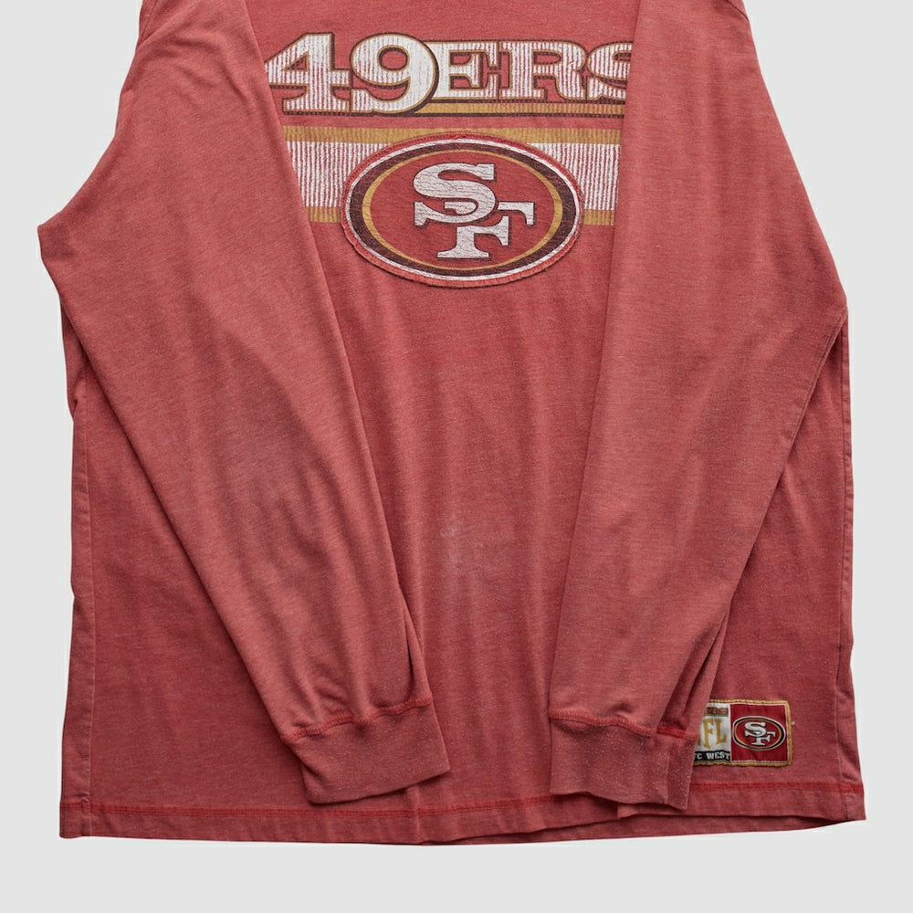 San Francisco 49ers NFL 2010s Long Sleeve T-shirt - Red Vintage on sale