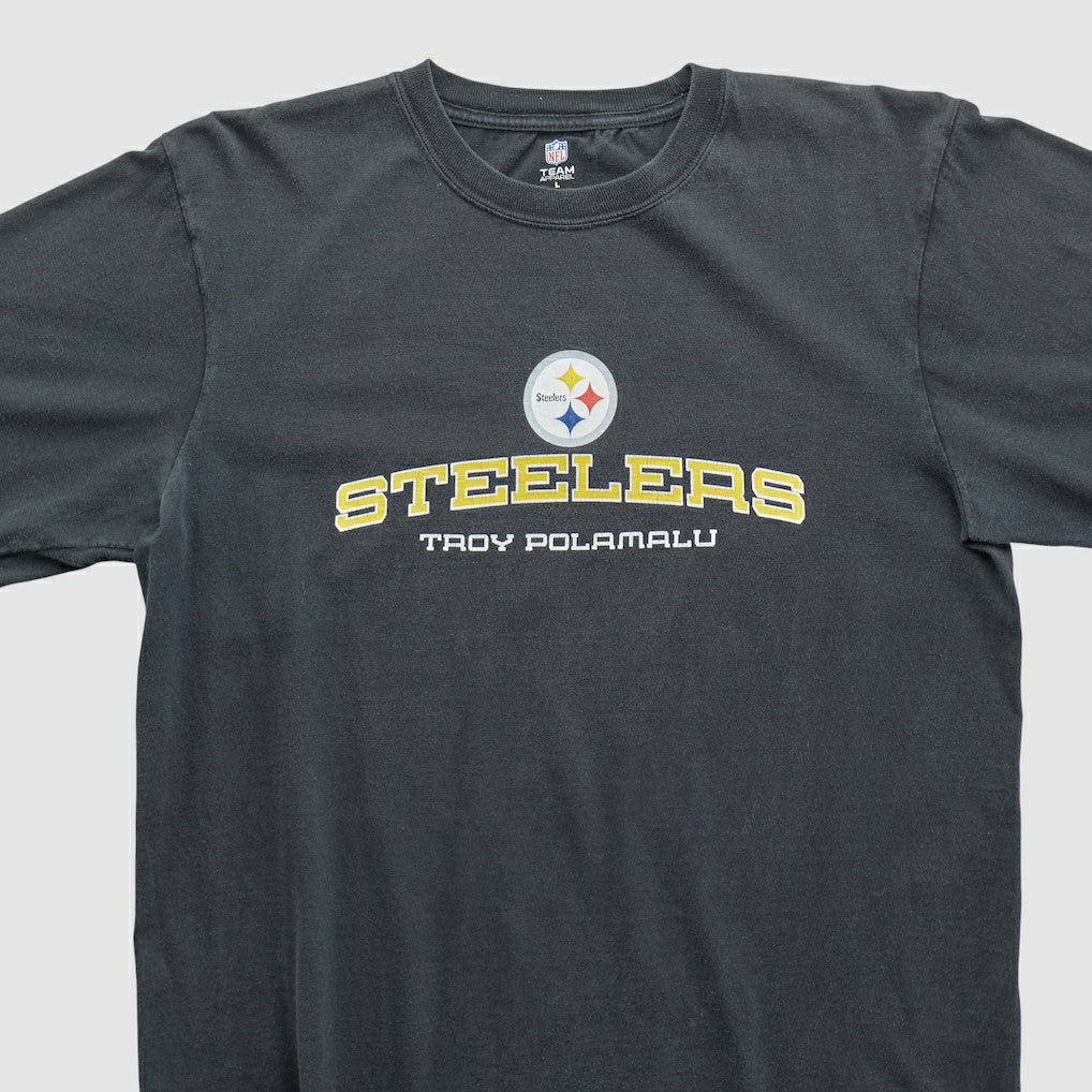 Pittsburgh Steelers NFL 2010s Long Sleeve T-shirt - Black Vintage discount