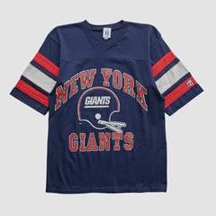 New York Giants Logo 7 90s T-shirt - Navy Vintage for sale