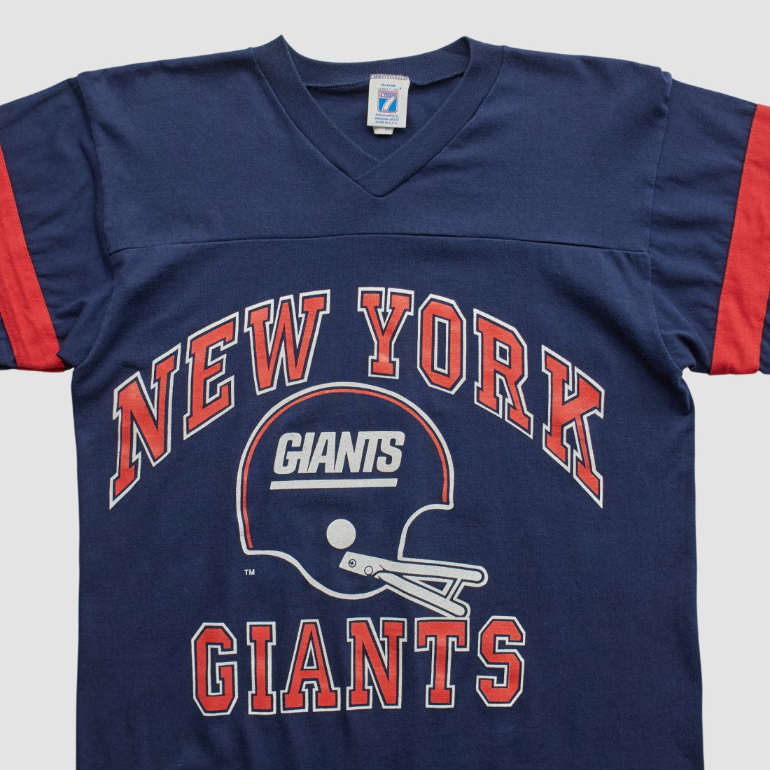New York Giants Logo 7 90s T-shirt - Navy Vintage for sale