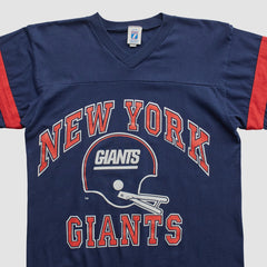 New York Giants Logo 7 90s T-shirt - Navy Vintage for sale