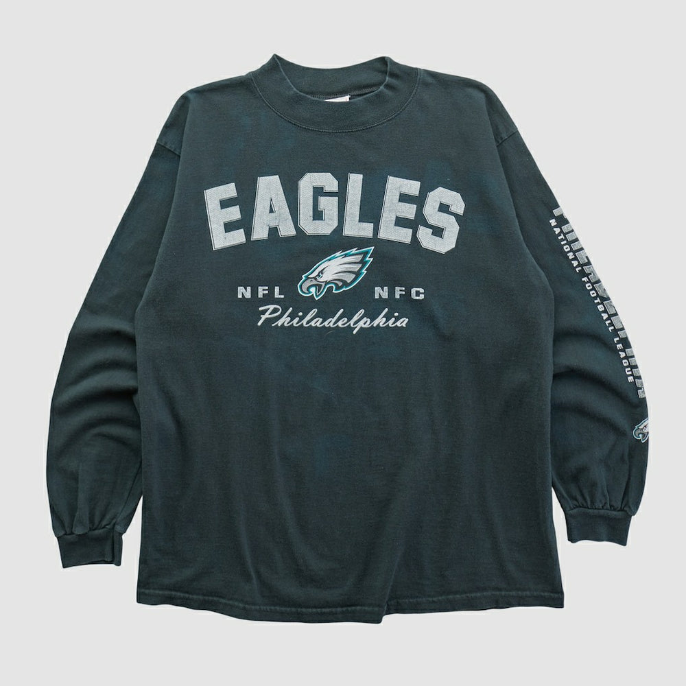 Philadelphia Eagles NFL 2000s Long Sleeve T-shirt - Charcoal Vintage discount