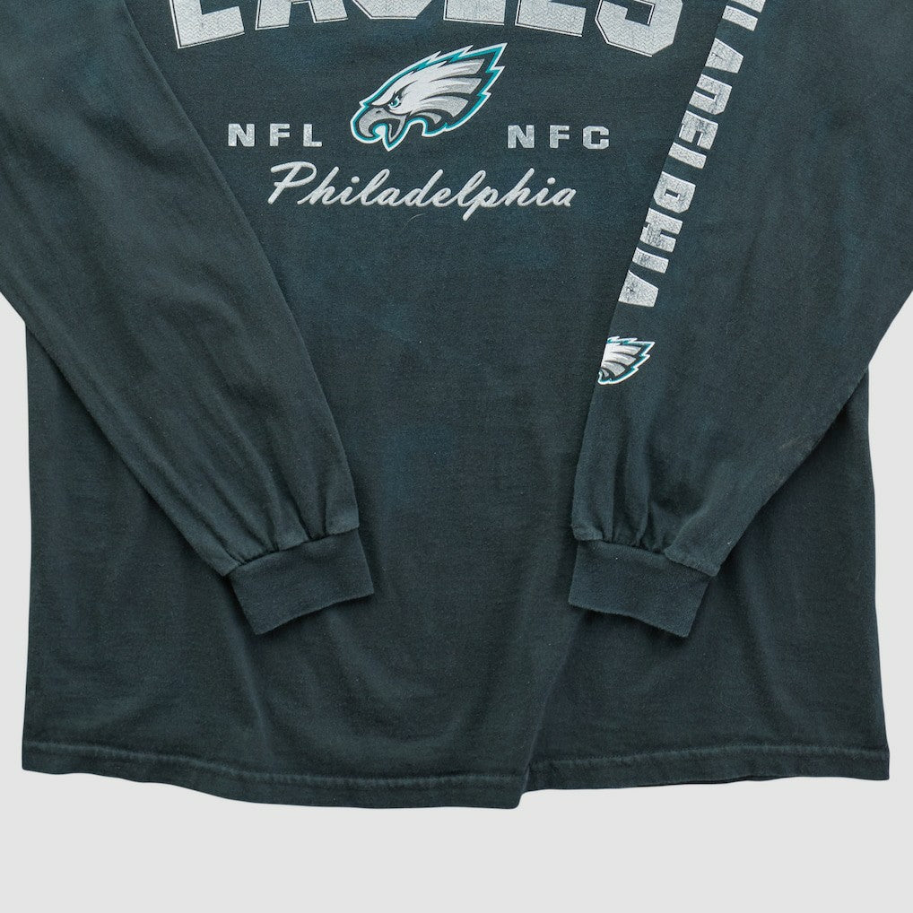 Philadelphia Eagles NFL 2000s Long Sleeve T-shirt - Charcoal Vintage discount
