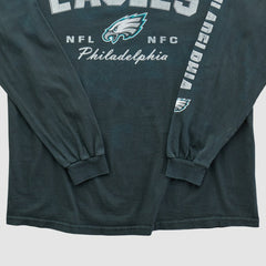 Philadelphia Eagles NFL 2000s Long Sleeve T-shirt - Charcoal Vintage discount