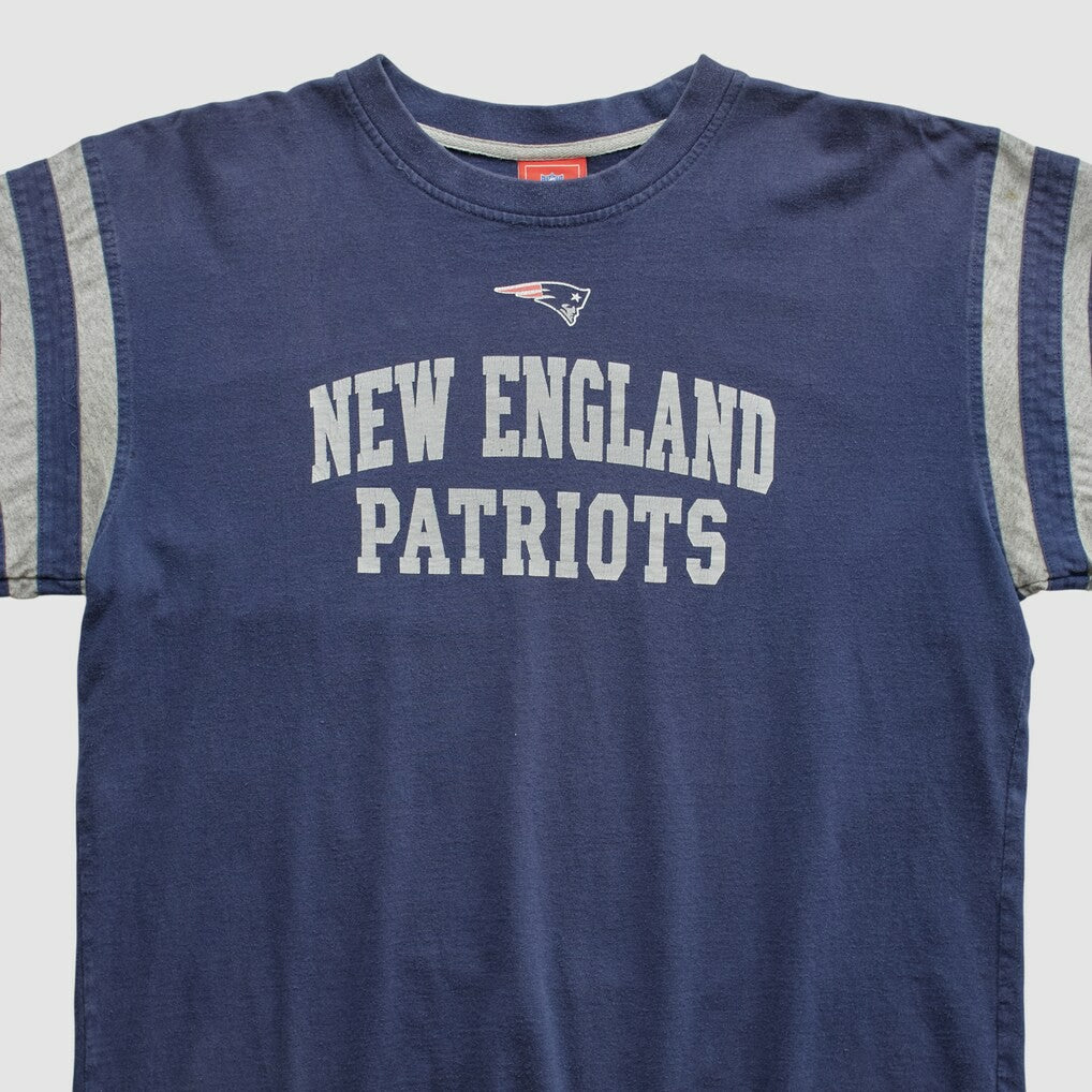 New England Patriots NFL 2000s Long Sleeve T-shirt - Navy Vintage cheap