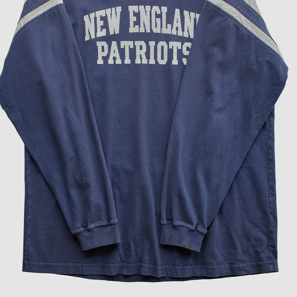 New England Patriots NFL 2000s Long Sleeve T-shirt - Navy Vintage cheap