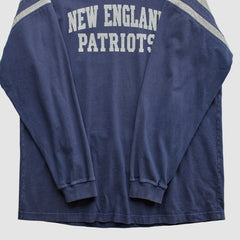 New England Patriots NFL 2000s Long Sleeve T-shirt - Navy Vintage cheap