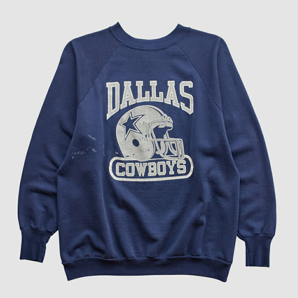 Dallas Cowboys Logo 7 80s Pullover Sweatshirt - Navy Vintage cheap