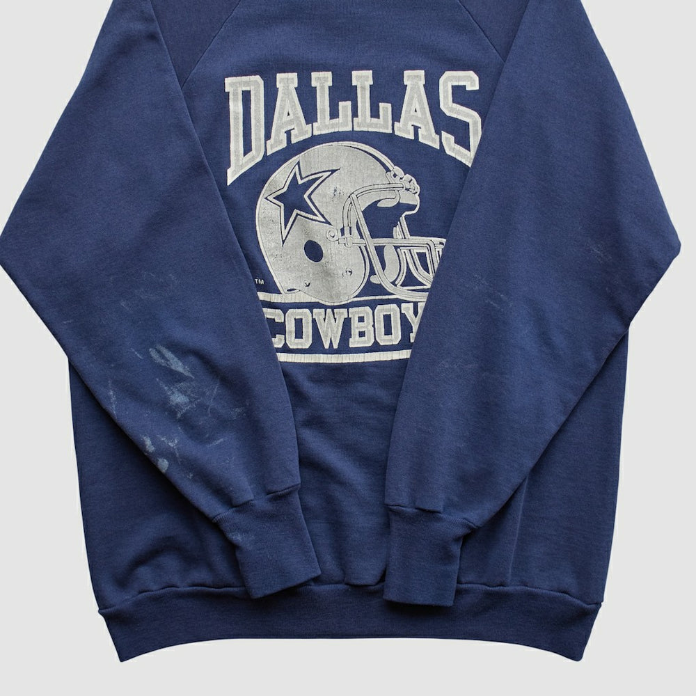 Dallas Cowboys Logo 7 80s Pullover Sweatshirt - Navy Vintage cheap