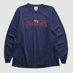 New England Patriots NFL 2000s Long Sleeve T-shirt - Navy Vintage outlet