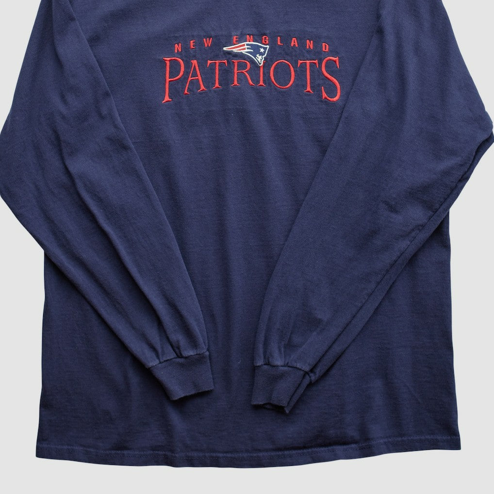 New England Patriots NFL 2000s Long Sleeve T-shirt - Navy Vintage outlet
