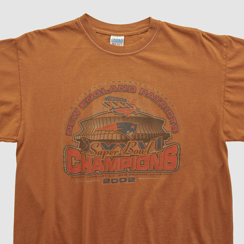 Super Bowl XXXVI Gildan 2002 T-shirt - Clay Vintage online