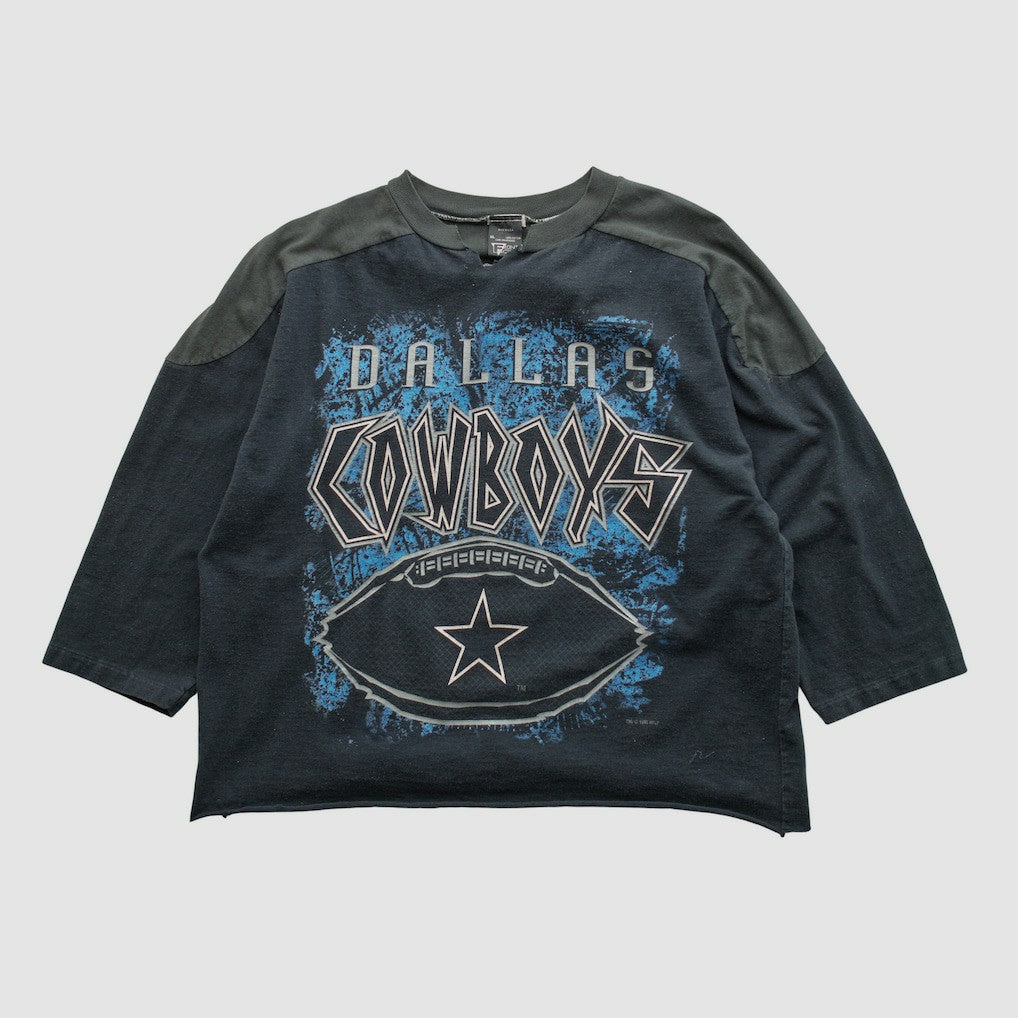 Dallas Cowboys Front Row 1995 T-shirt - Black Vintage sale