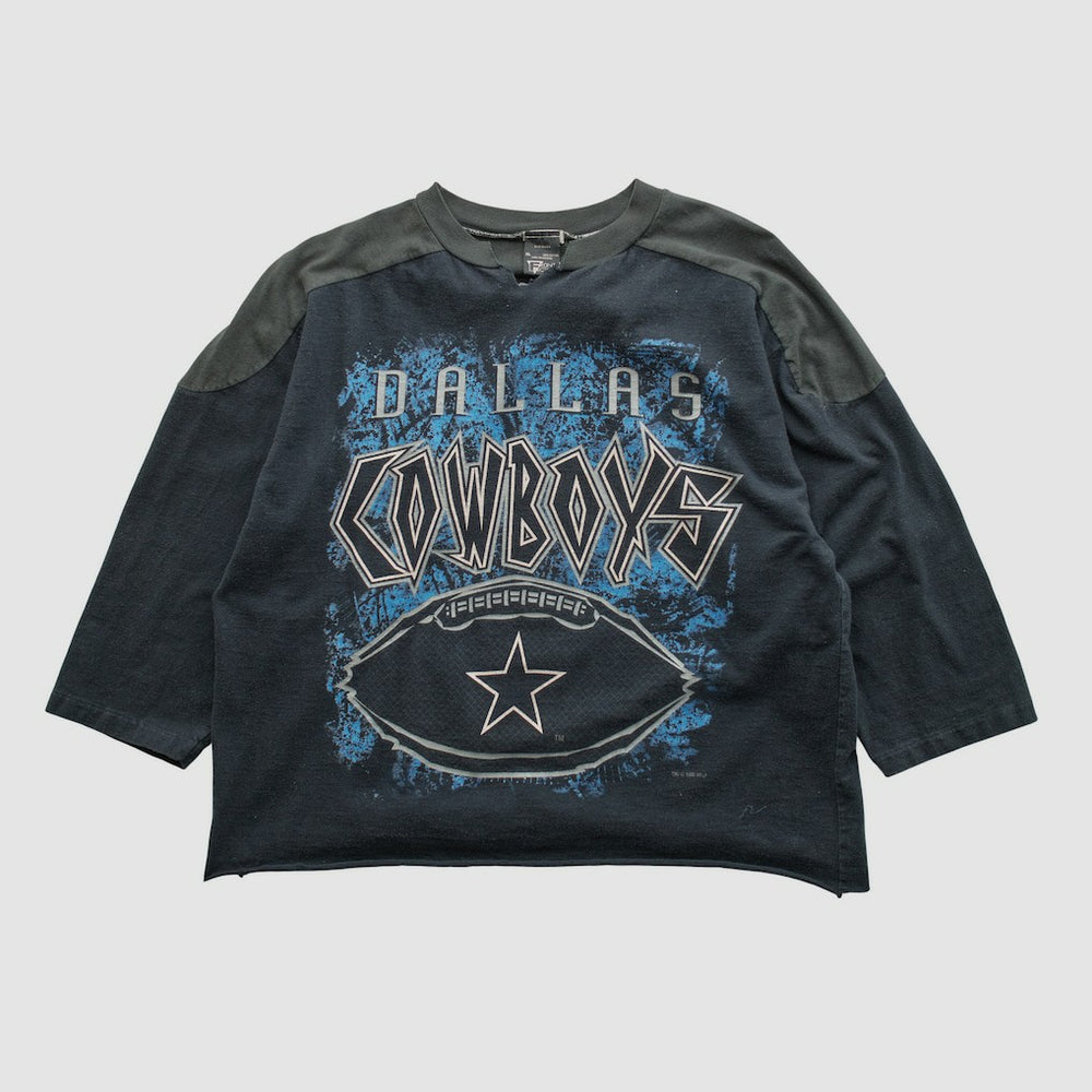 Dallas Cowboys Front Row 1995 T-shirt - Black Vintage sale