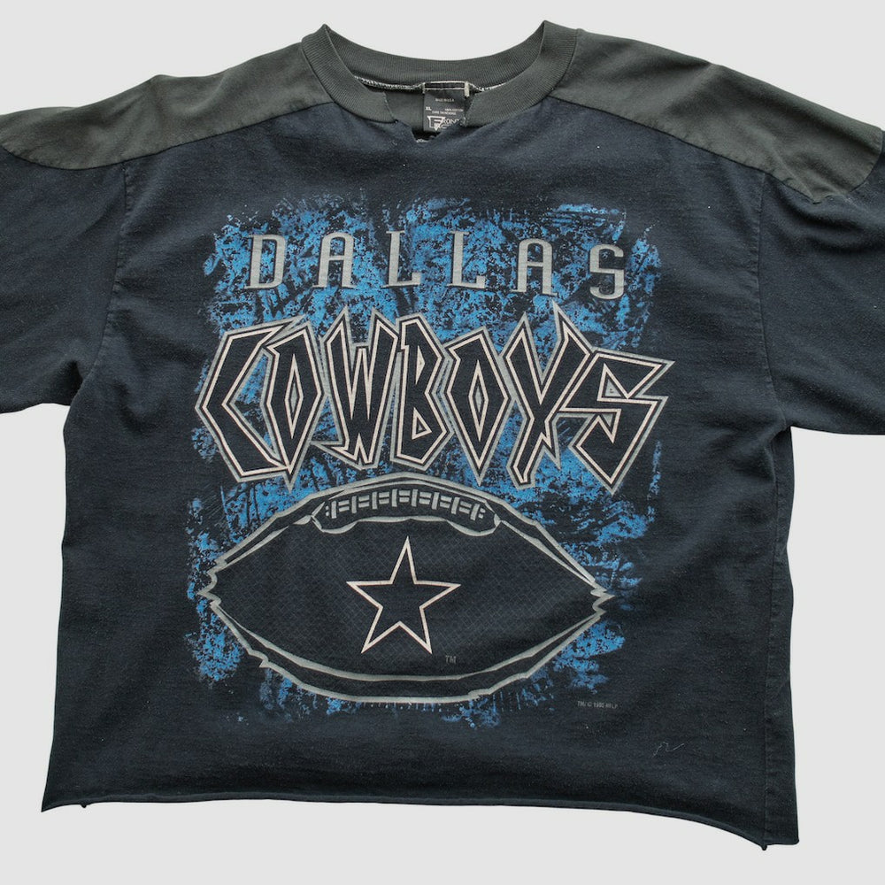 Dallas Cowboys Front Row 1995 T-shirt - Black Vintage sale