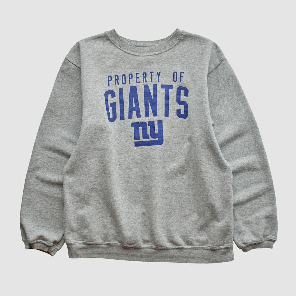 New York Giants Reebok 2000s Pullover Sweatshirt - Heather Gray Vintage for sale