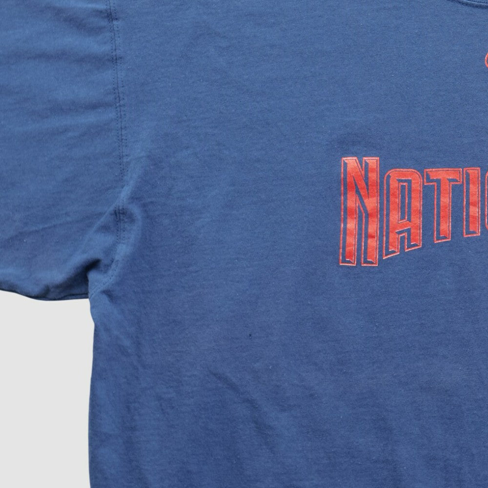 Washington Nationals Lee Apparel 2000s T-shirt - Navy Vintage