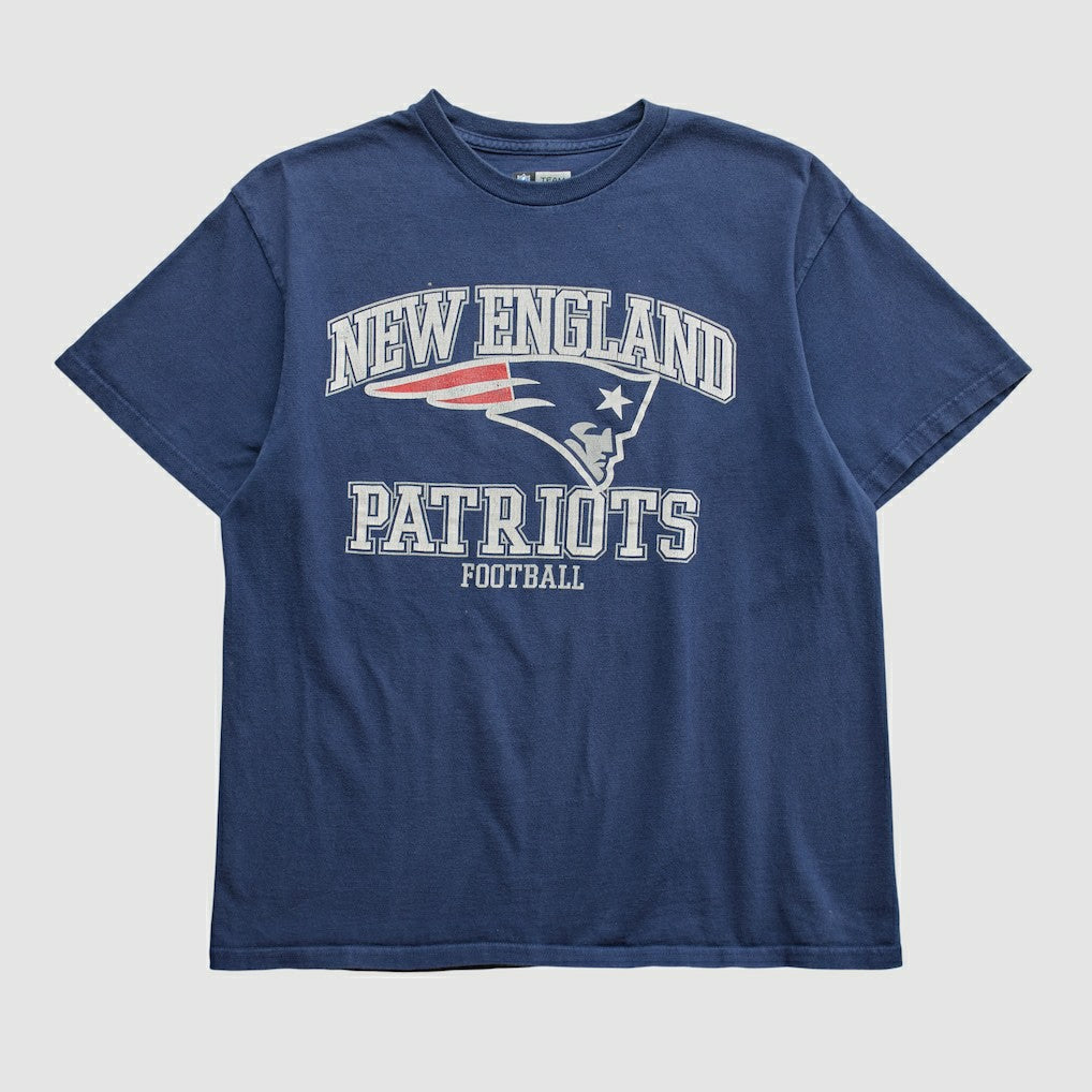 New England Patriots NFL 2000s T-shirt - Navy Vintage on sale