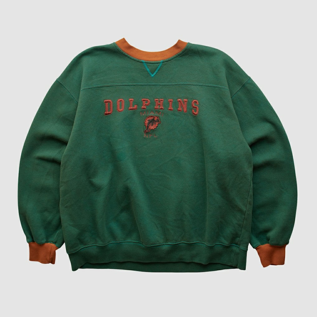 Miami Dolphins NFL 2000s Pullover Sweatshirt - Teal Vintage on sale