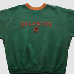 Miami Dolphins NFL 2000s Pullover Sweatshirt - Teal Vintage on sale
