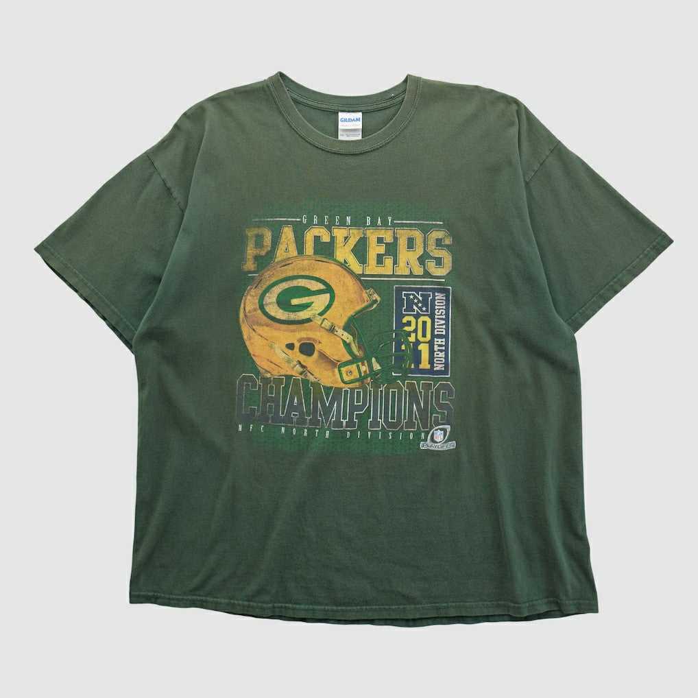 Green Bay Packers Gildan 2011 T-shirt - Green Vintage discount
