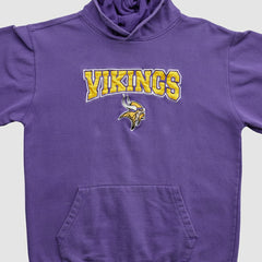 Minnesota Vikings NFL 2000s Hooded Pullover Sweatshirt - Purple Vintage on sale