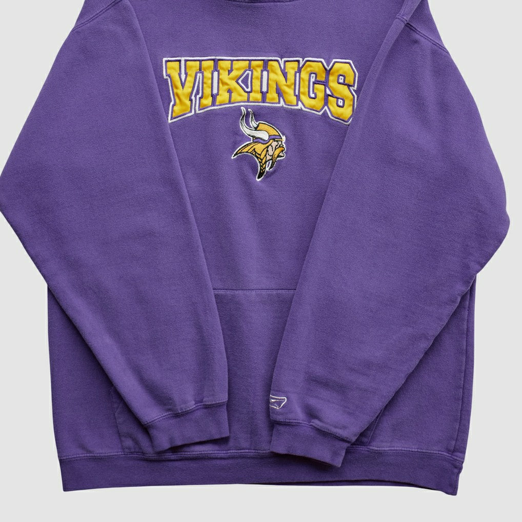 Minnesota Vikings NFL 2000s Hooded Pullover Sweatshirt - Purple Vintage on sale