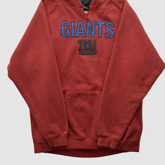 New York Giants Reebok 2000s Hooded Pullover Sweatshirt - Red Vintage cheap