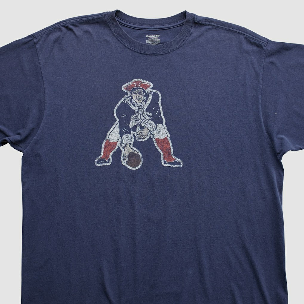 New England Patriots Reebok 2000s T-shirt - Navy Vintage online