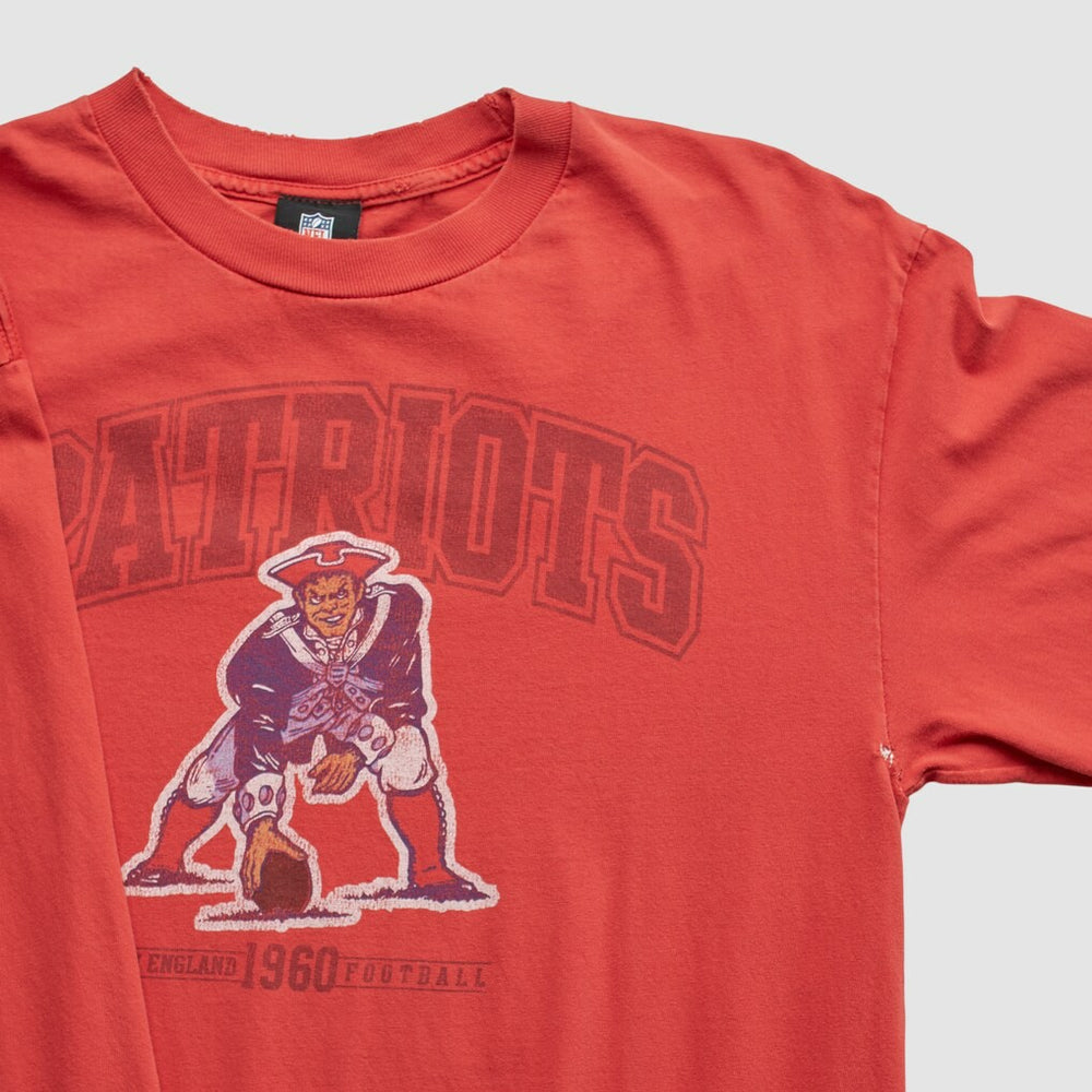 New England Patriots NFL 2010s Long Sleeve T-shirt - Red Vintage sale
