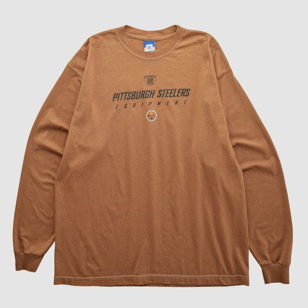 Pittsburgh Steelers Reebok 2000s Long Sleeve T-shirt - Clay Vintage discount