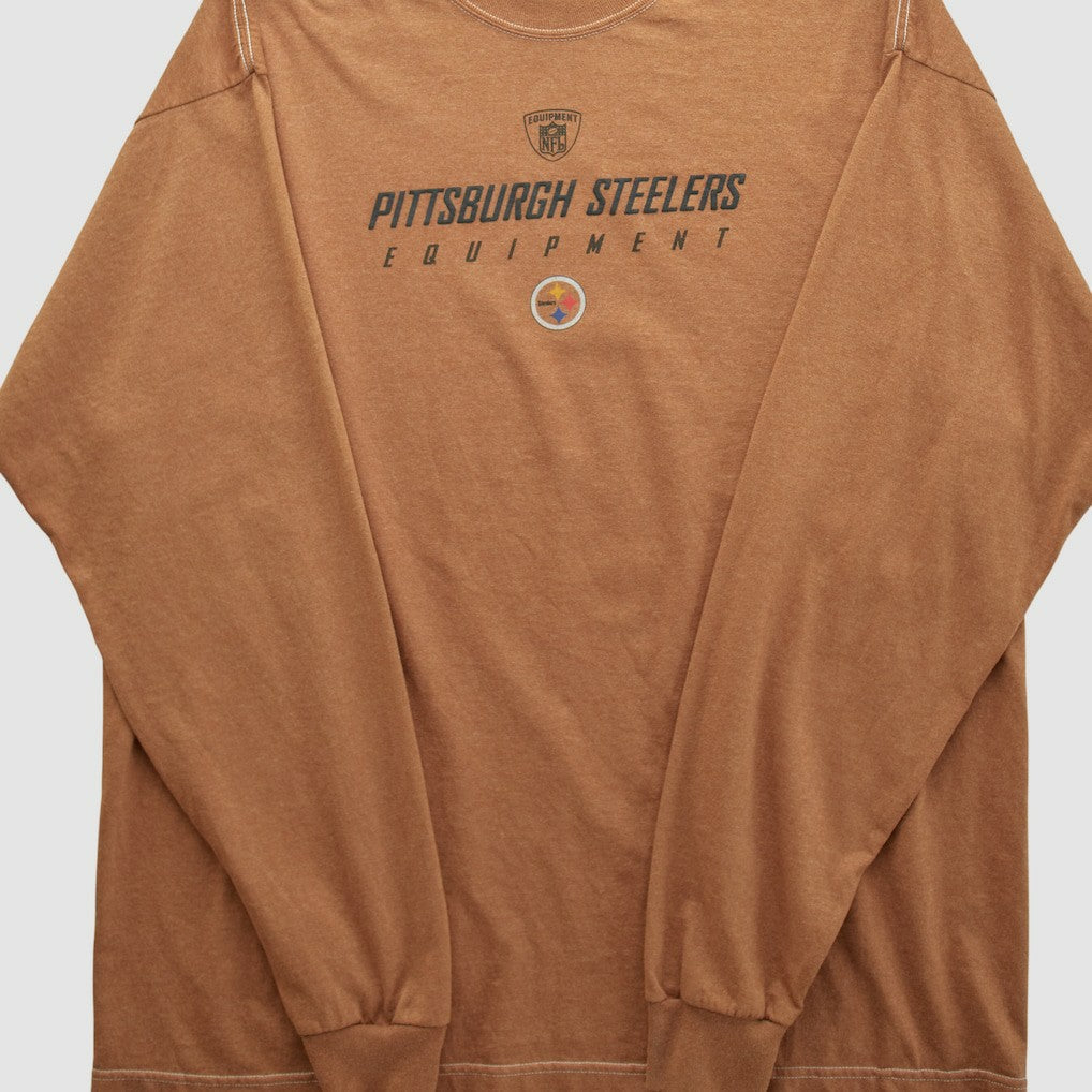 Pittsburgh Steelers Reebok 2000s Long Sleeve T-shirt - Clay Vintage discount