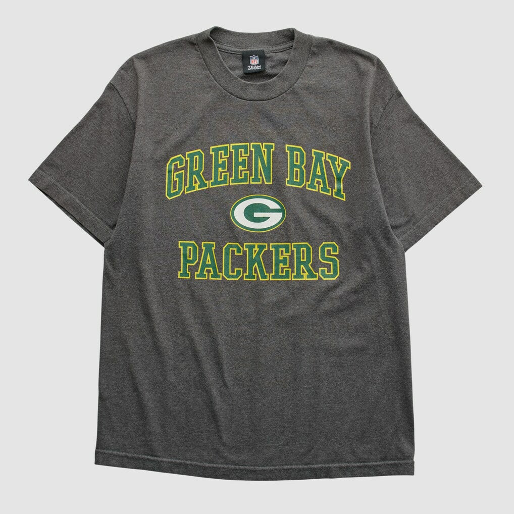 Green Bay Packers NFL 2010s T-shirt - Dark Heather Gray Vintage sale