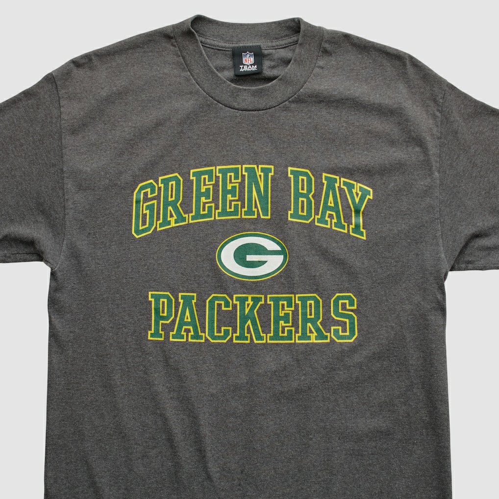 Green Bay Packers NFL 2010s T-shirt - Dark Heather Gray Vintage sale
