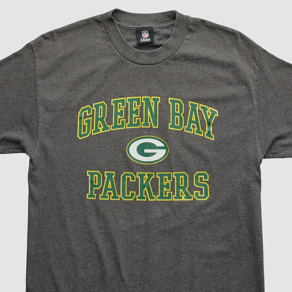 Green Bay Packers NFL 2010s T-shirt - Dark Heather Gray Vintage sale