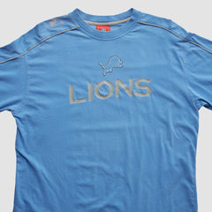 Detroit Lions NFL 2000s Long Sleeve T-shirt - Light Blue Vintage on sale