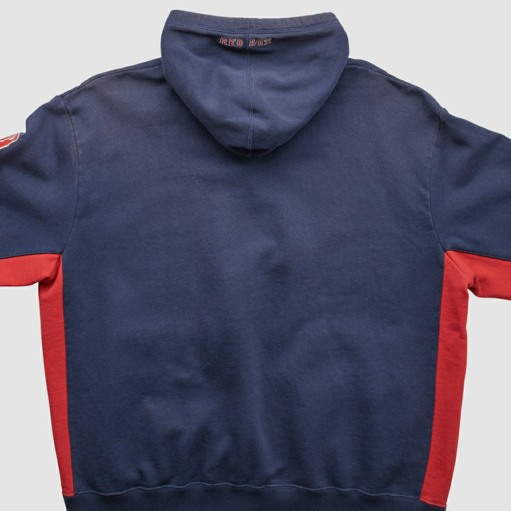 Boston Red Sox Majestic 2000s Hooded Pullover Sweatshirt - Navy Vintage