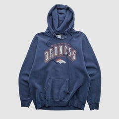 Denver Broncos Pro Player 90s Hooded Pullover Sweatshirt - Navy Vintage online