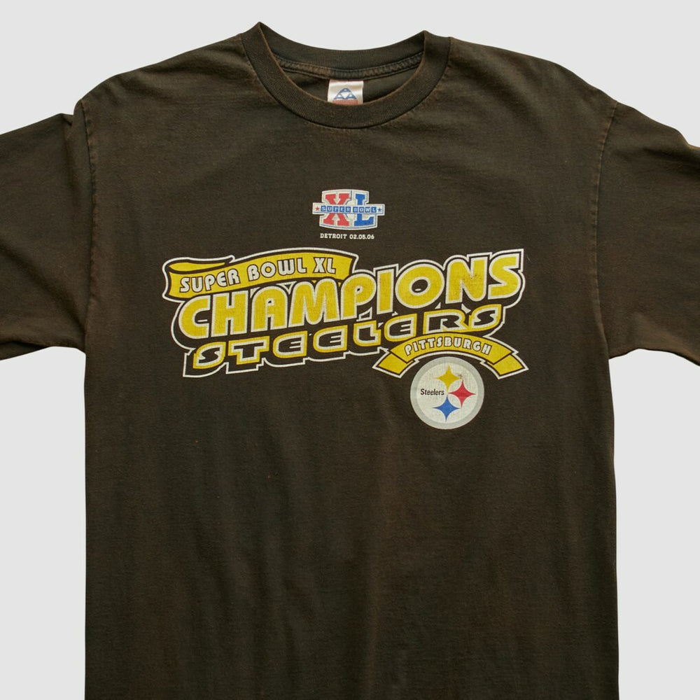 Pittsburgh Steelers Alstyle 2006 Long Sleeve T-shirt - Brown Vintage for sale