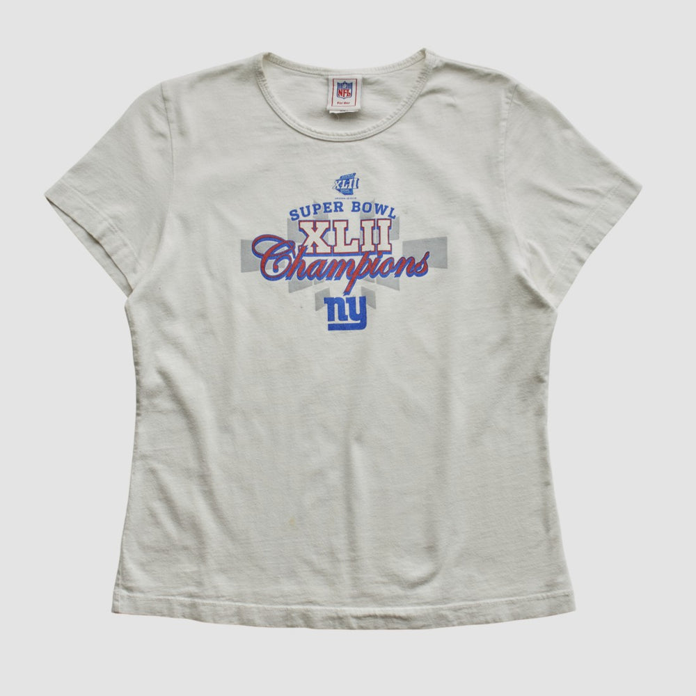 Super Bowl XLII NFL 2008 T-shirt - White Vintage cheap