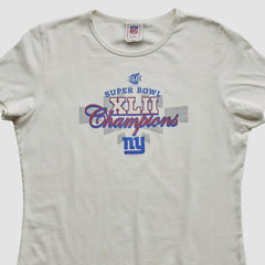 Super Bowl XLII NFL 2008 T-shirt - White Vintage cheap