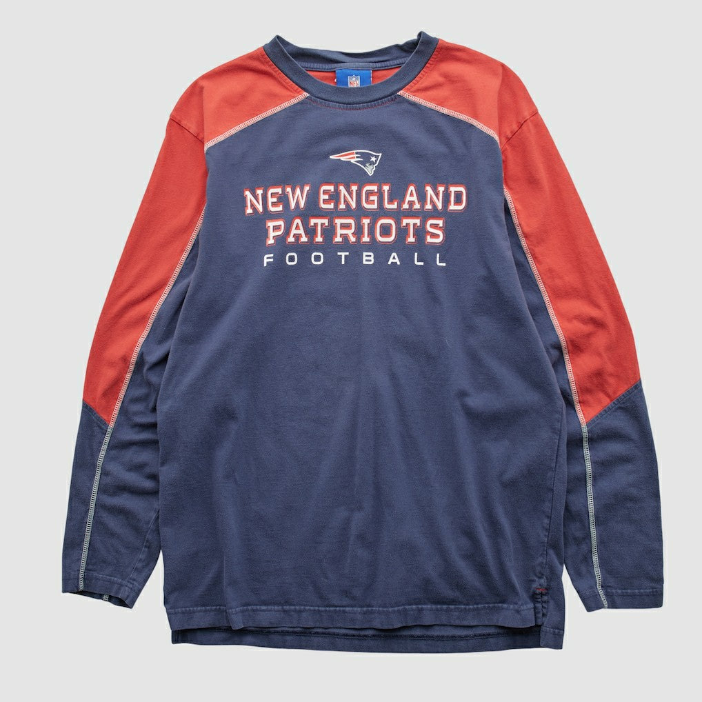 New England Patriots NFL 2000s Long Sleeve T-shirt - Navy Vintage outlet